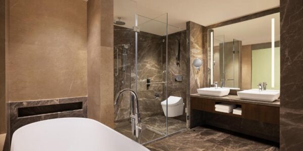 Bathtub Hotel Room Courtyard by Marriott Shillong