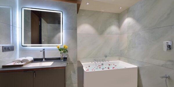 Romantic Hotel Room Urbane By Treat Daman with Bathtub